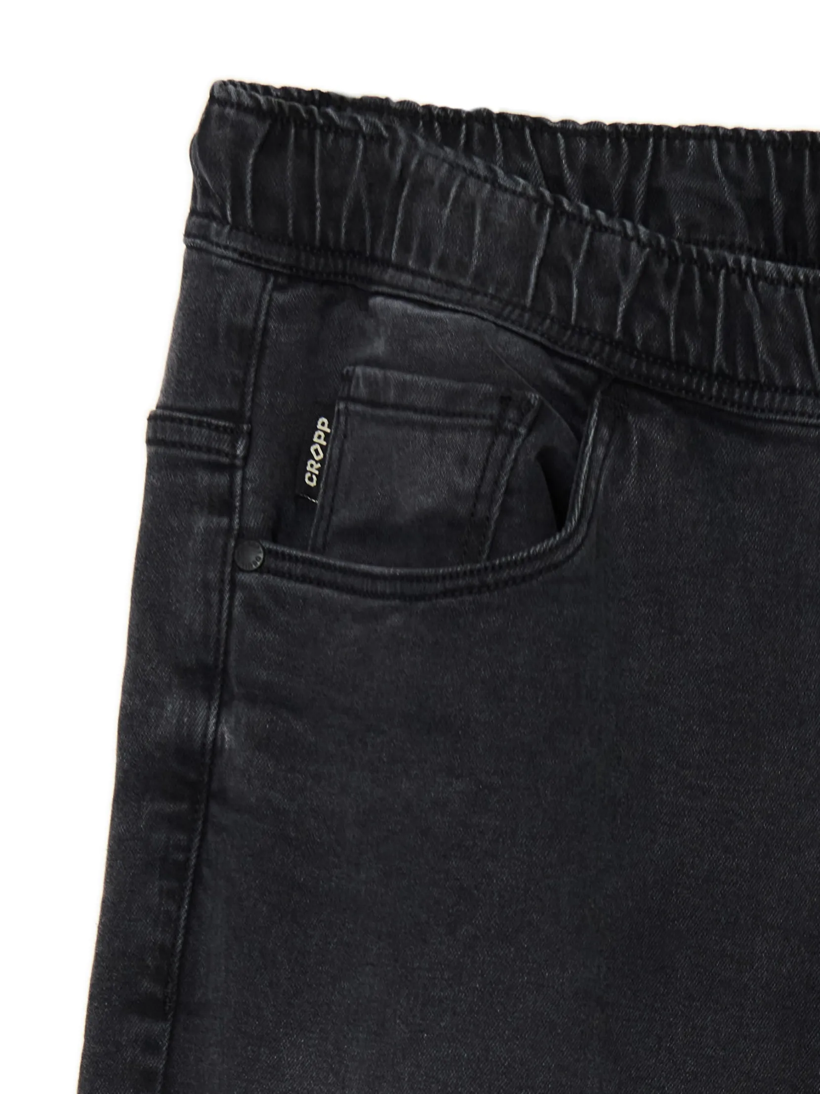 Discount Ciemnoszare jeansowe joggery Jeansy