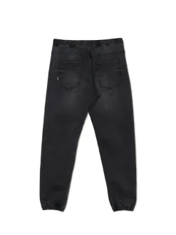 Discount Ciemnoszare jeansowe joggery Jeansy
