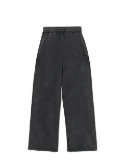 Clearance Ciemnoszare spodnie wide leg Spodnie|Sety