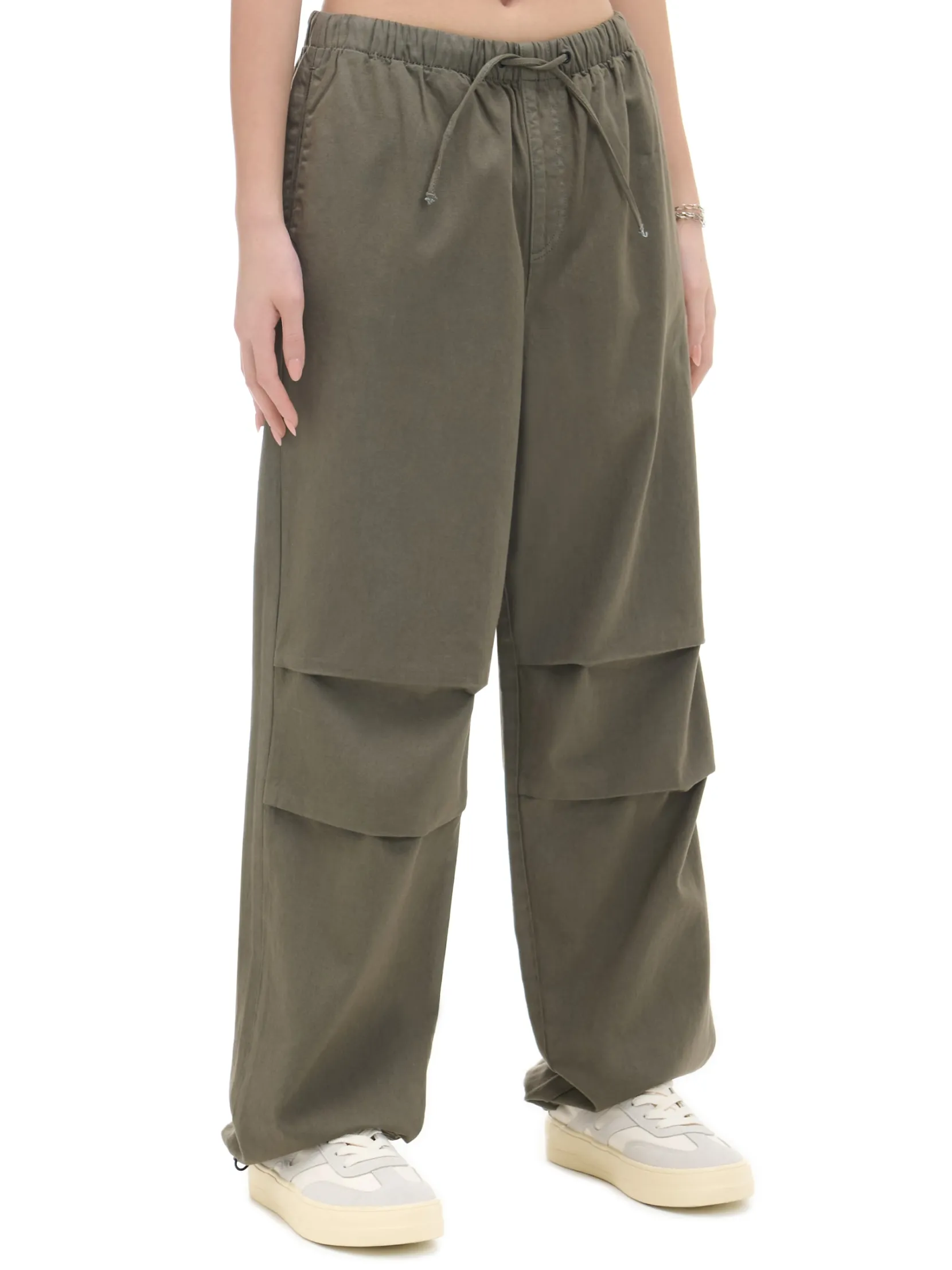 Outlet Ciemnozielone jeansy parachute Jeansy