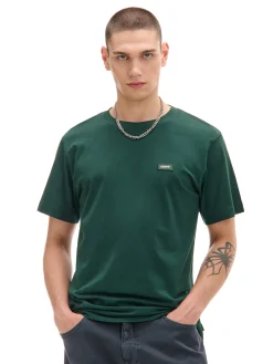 Outlet Ciemno t-shirt z aplikacją Koszulki