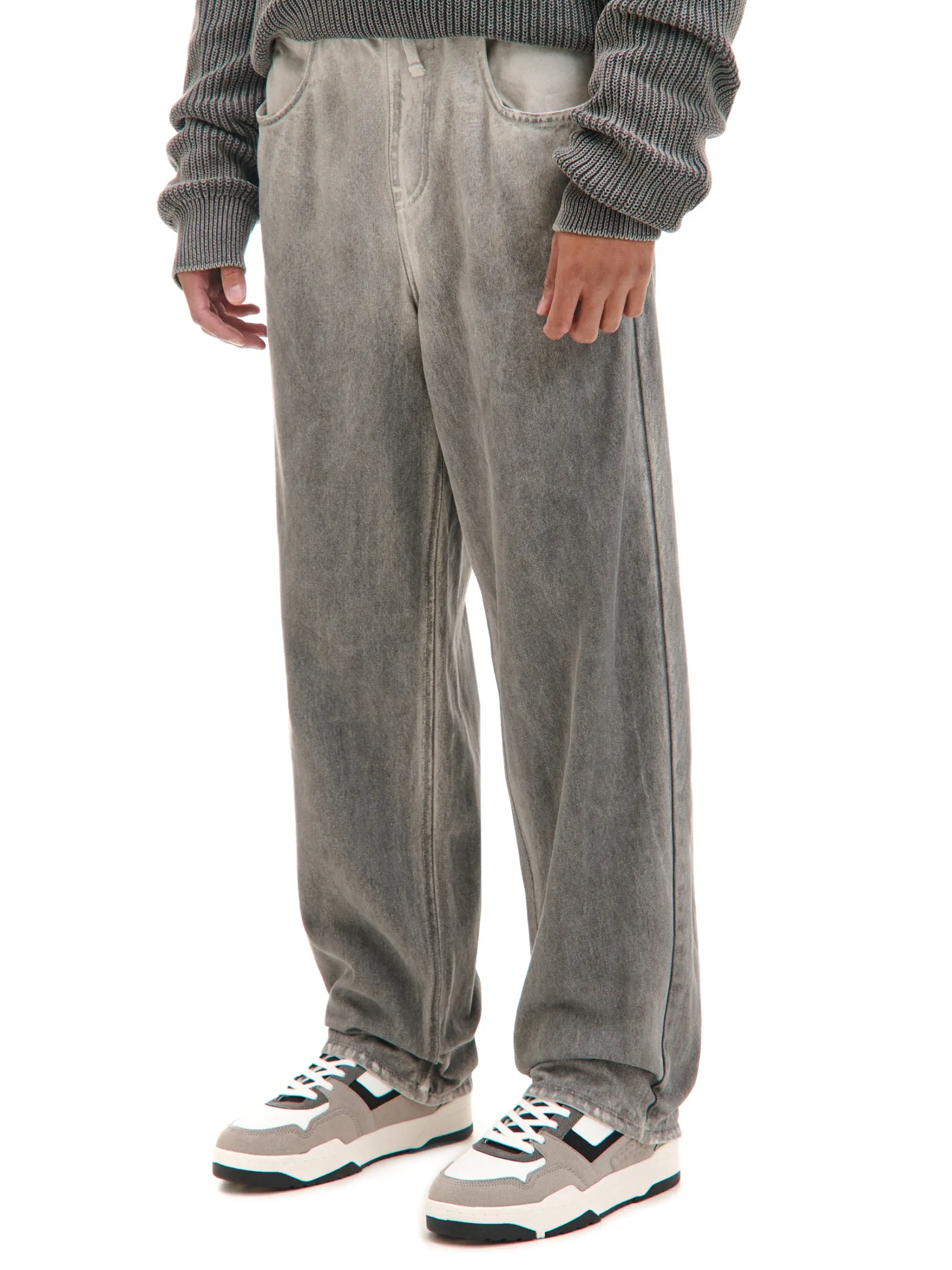 Best Cieniowane spodnie wide leg Spodnie