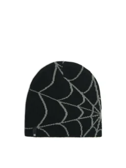 New Czapka beanie z nadrukiem pajęczyny Czapki