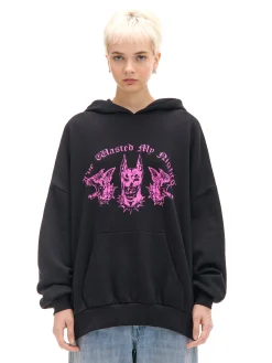 New Czarna bluza hoodie z dobermanami UNISEX Unisex|Unisex