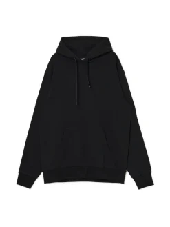 Clearance Czarna bluza regular z kapturem Bluzy|Sety