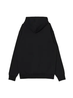 Clearance Czarna bluza regular z kapturem Bluzy|Sety