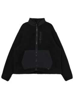 Outlet Czarna bluza sherpa Bluzy