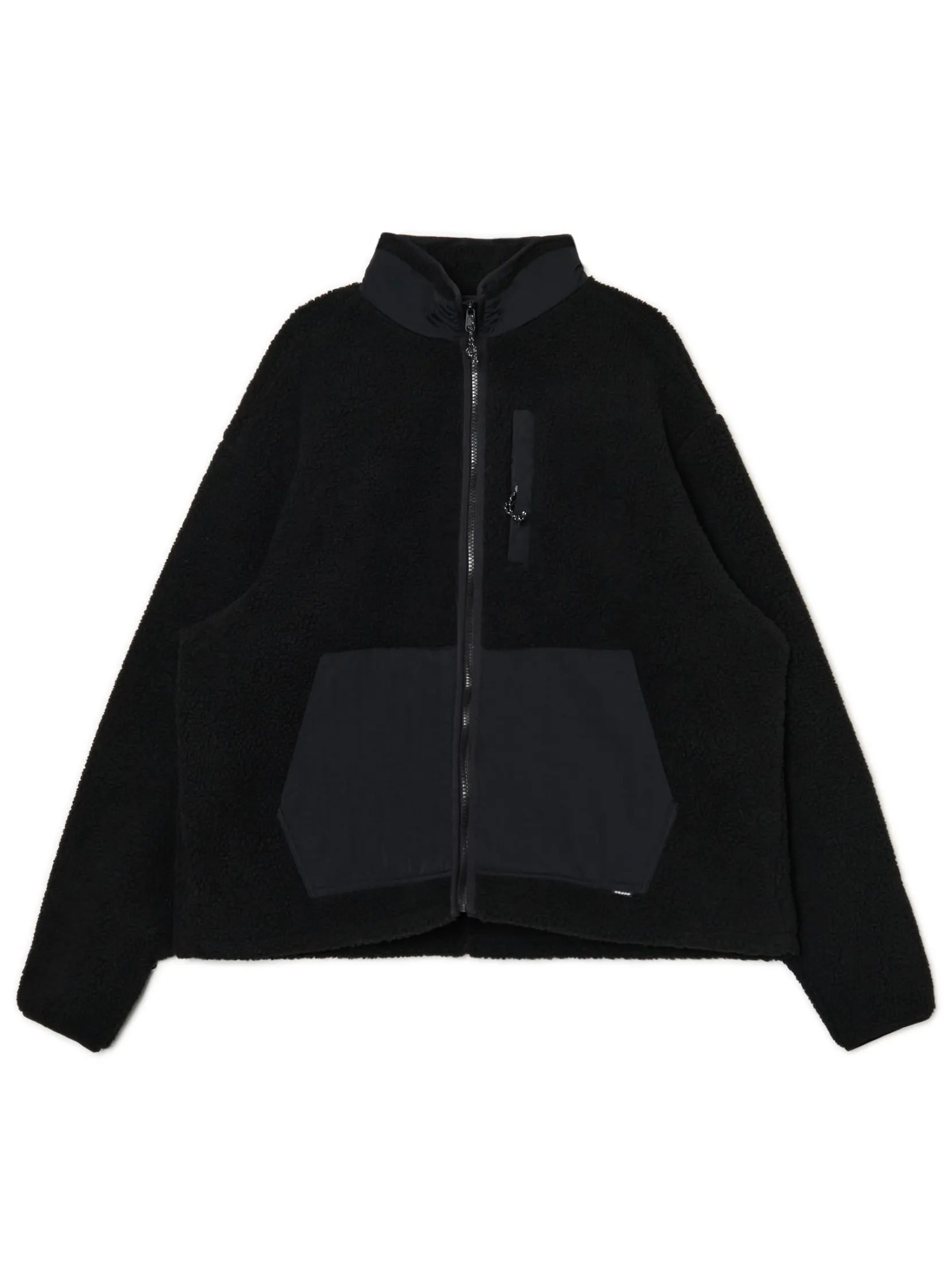 Outlet Czarna bluza sherpa Bluzy