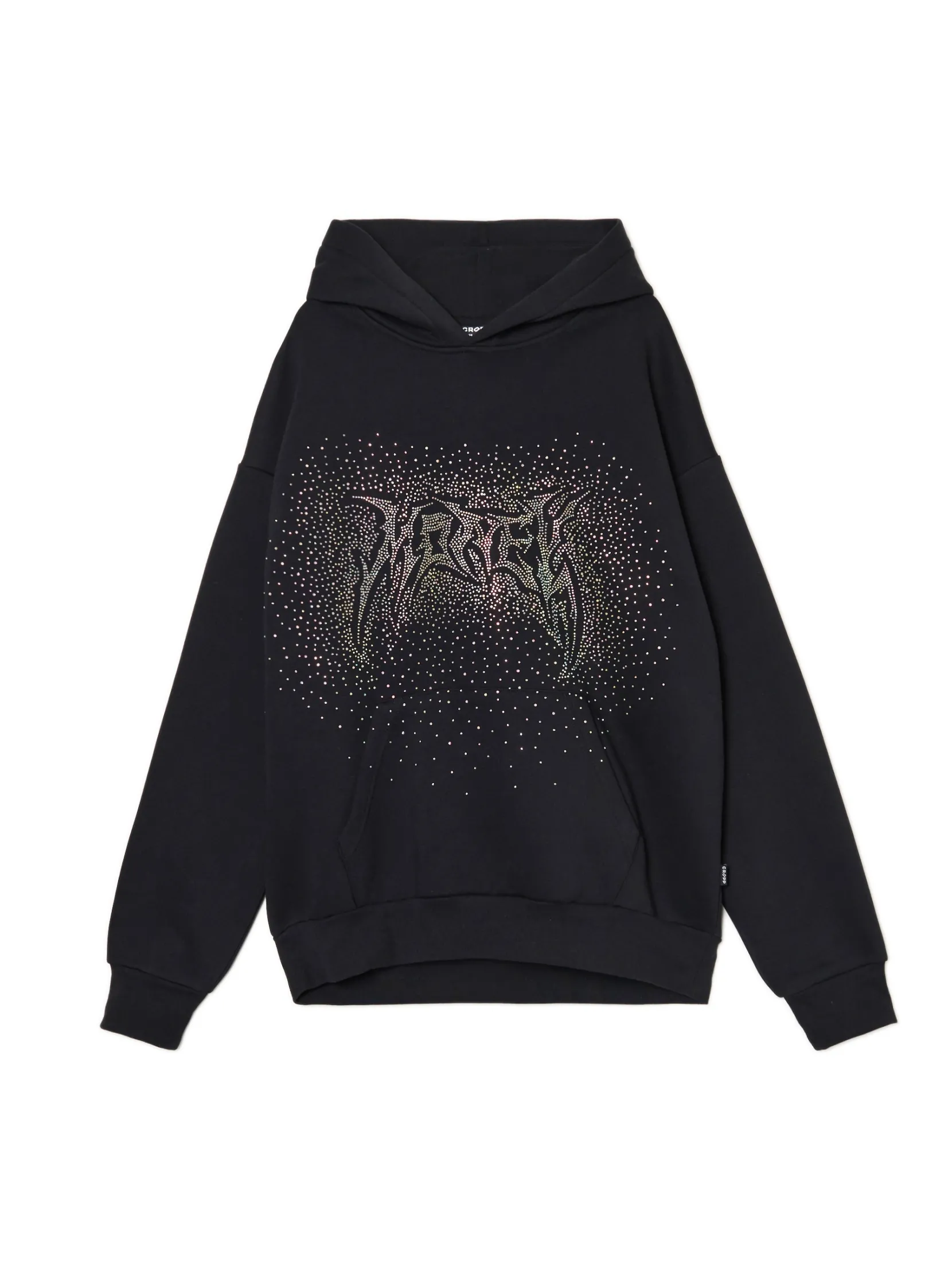 Discount Czarna bluza z aplikacją Bluzy