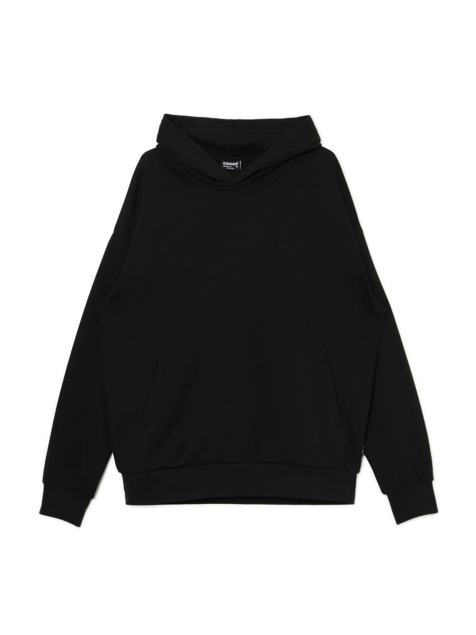 Clearance Czarna bluza z kapturem Bluzy
