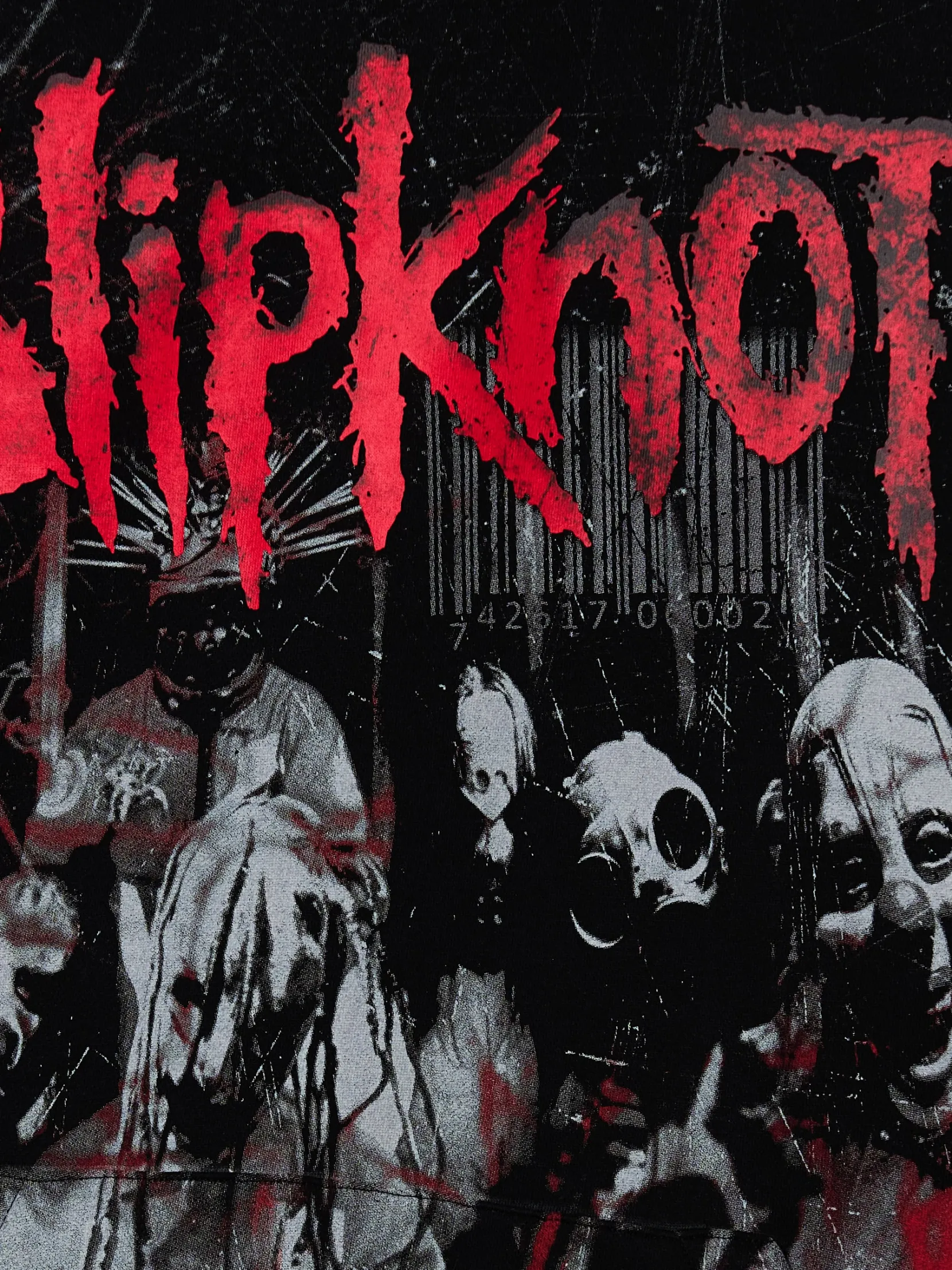 Fashion Czarna bluza z kapturem Slipknot Bluzy