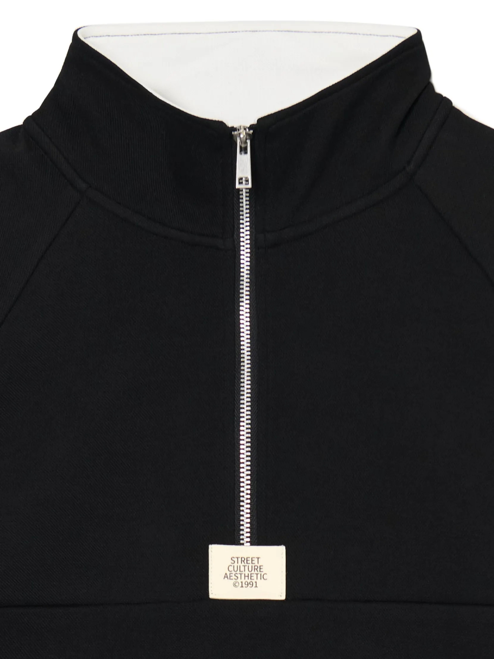 Online Czarna bluza ze stójką Bluzy