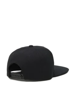 Online Czarna czapka snapback z haftem Czapki