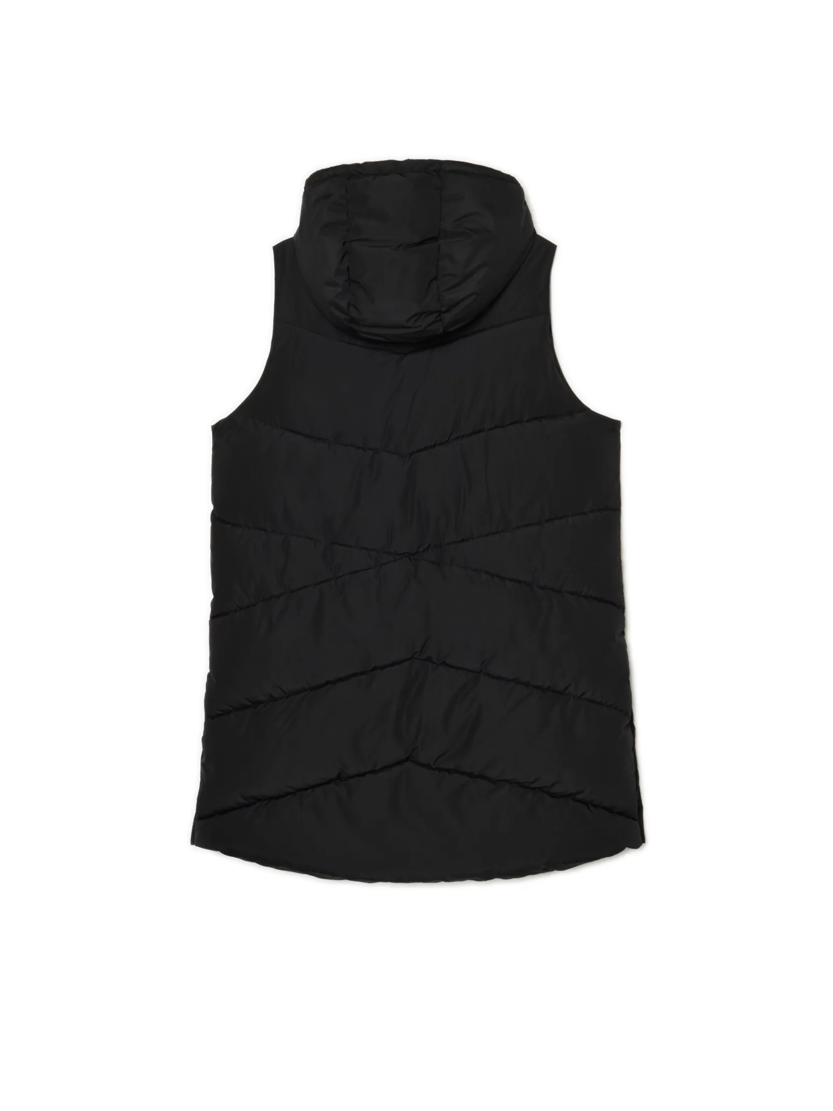 Sale Czarna kamizelka puffer z kapturem Kurtki, Płaszcze