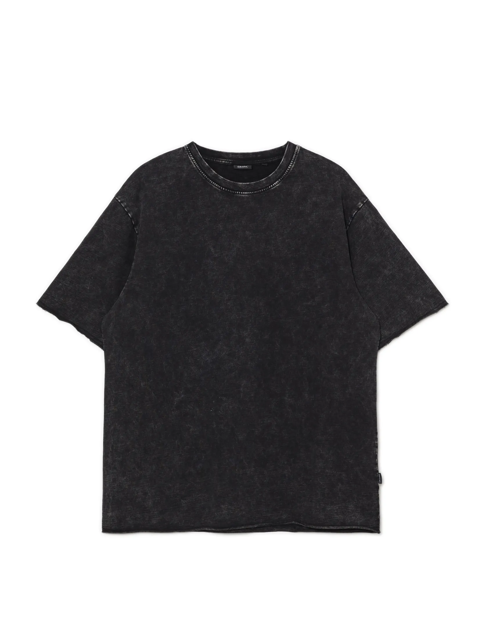 Discount Czarna koszulka acid wash Koszulki