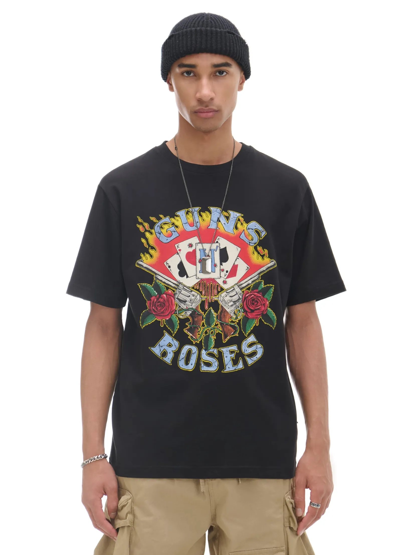 New Czarna koszulka Guns N' Roses Koszulki