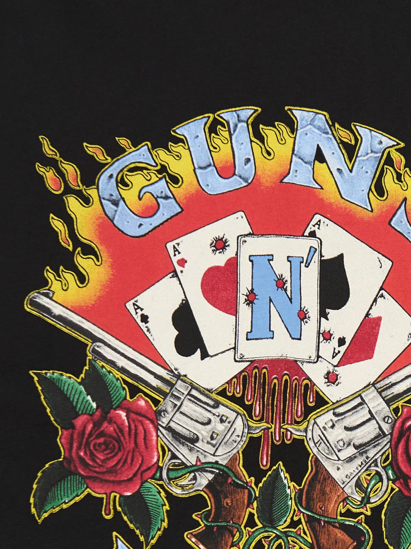 New Czarna koszulka Guns N' Roses Koszulki