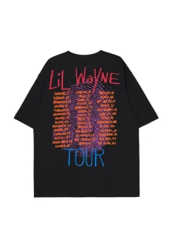 New Czarna koszulka Lil Wayne Koszulki