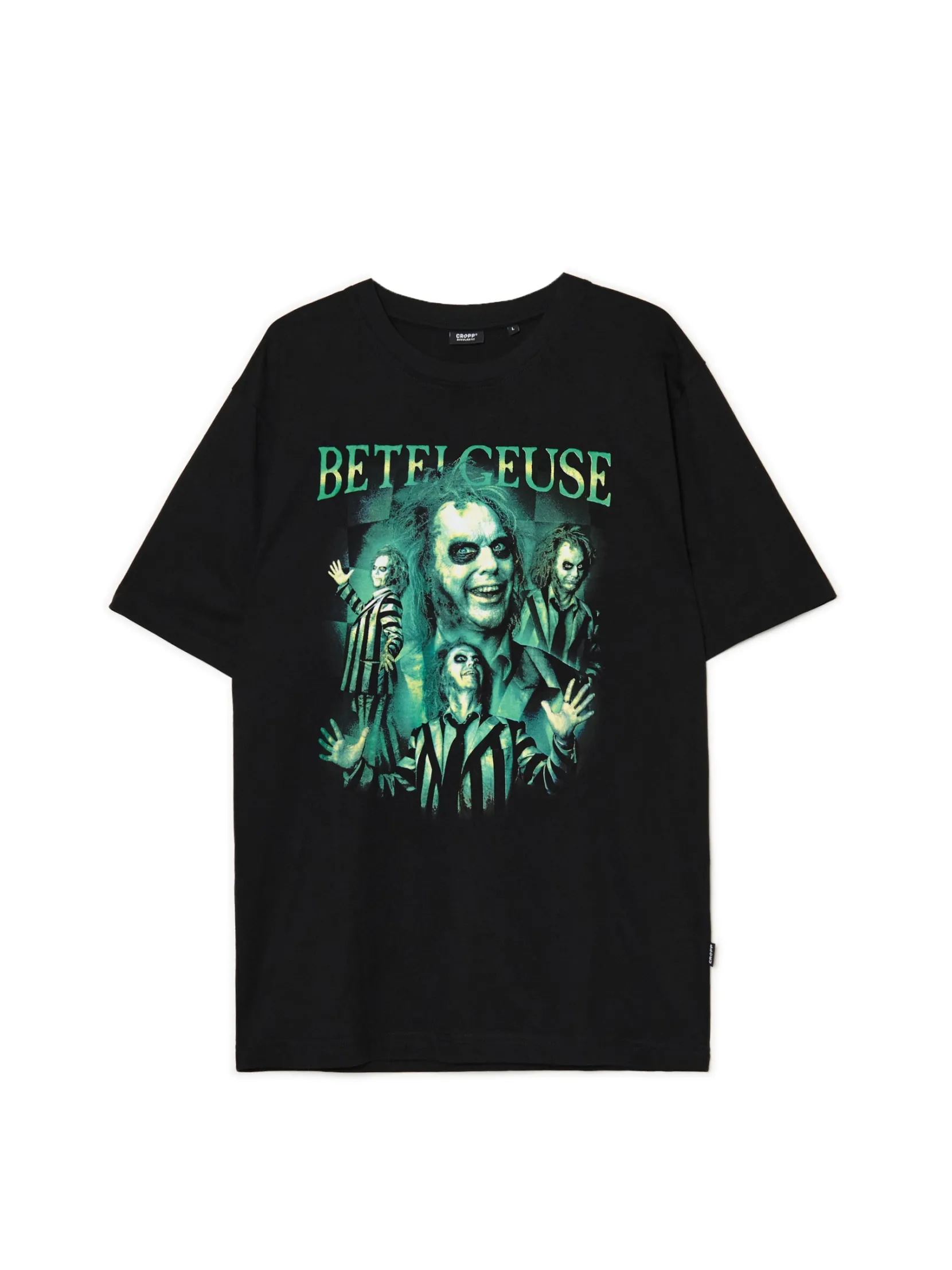Best Czarna koszulka z nadrukiem Beetlejuice UNISEX Koszulki|Unisex
