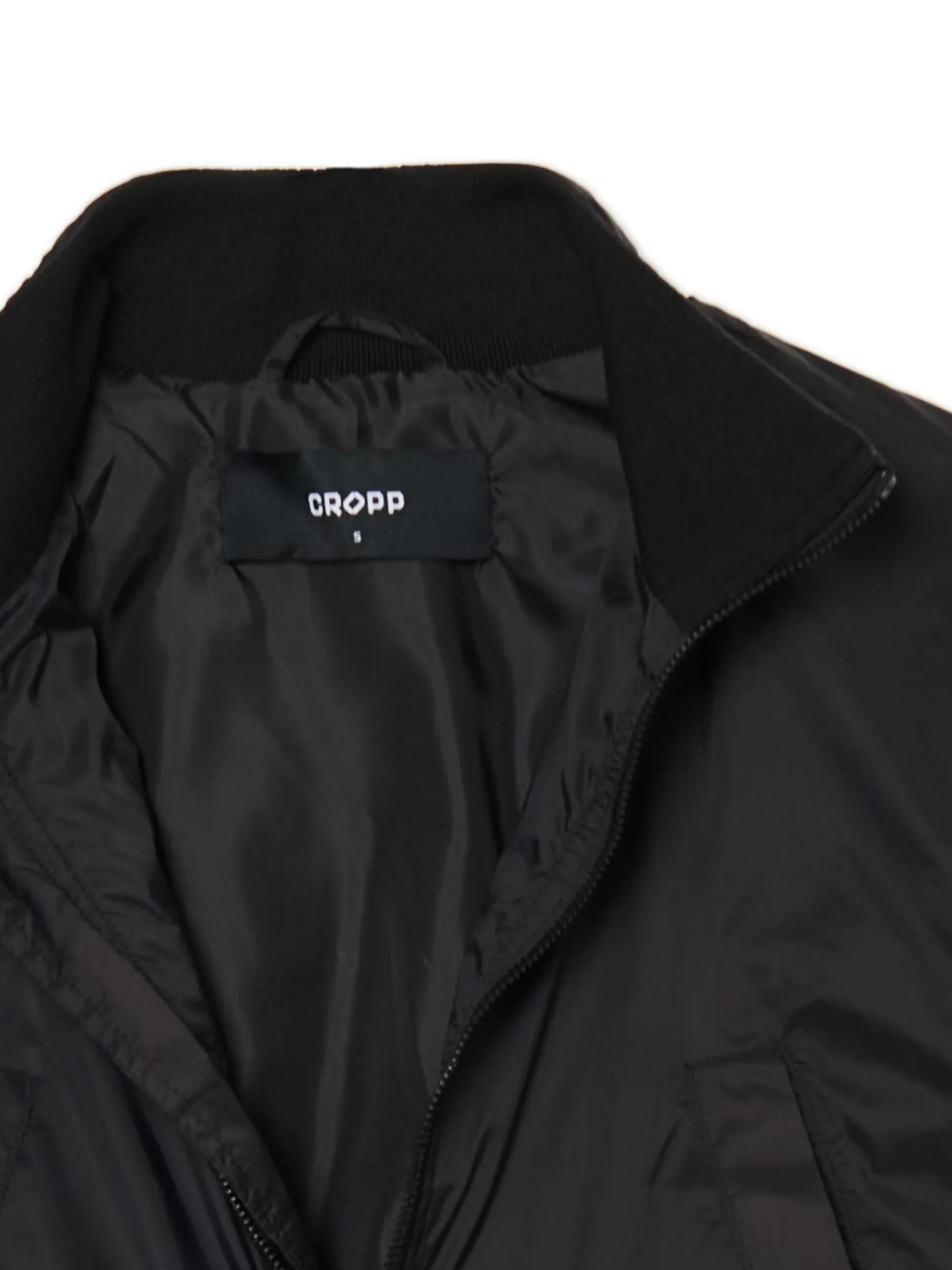 Outlet Czarna kurtka bomber Kurtki, Płaszcze