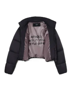 Discount Czarna kurtka puffer Kurtki, Płaszcze