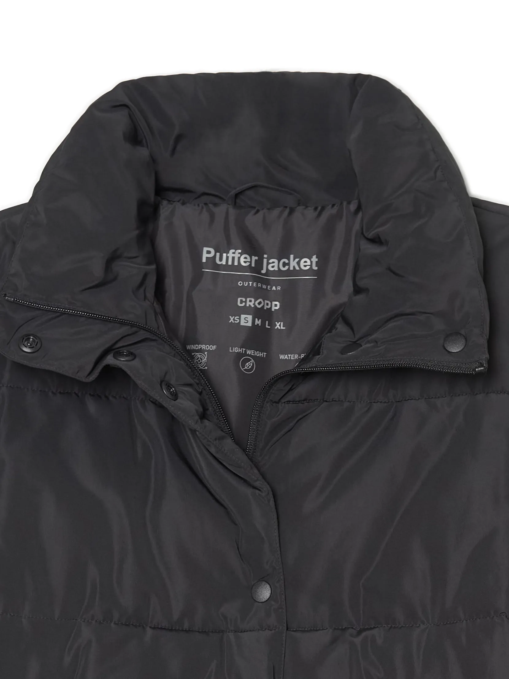 Fashion Czarna kurtka puffer Kurtki, Płaszcze