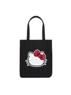 Online Czarna płócienna torba Hello Kitty Torby, Plecaki