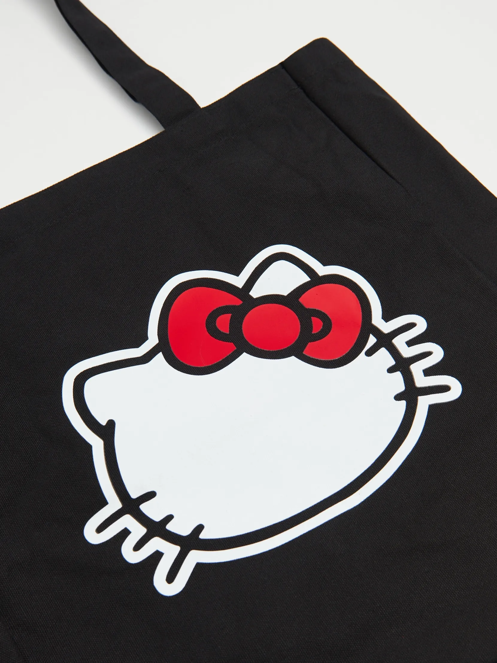 Online Czarna płócienna torba Hello Kitty Torby, Plecaki