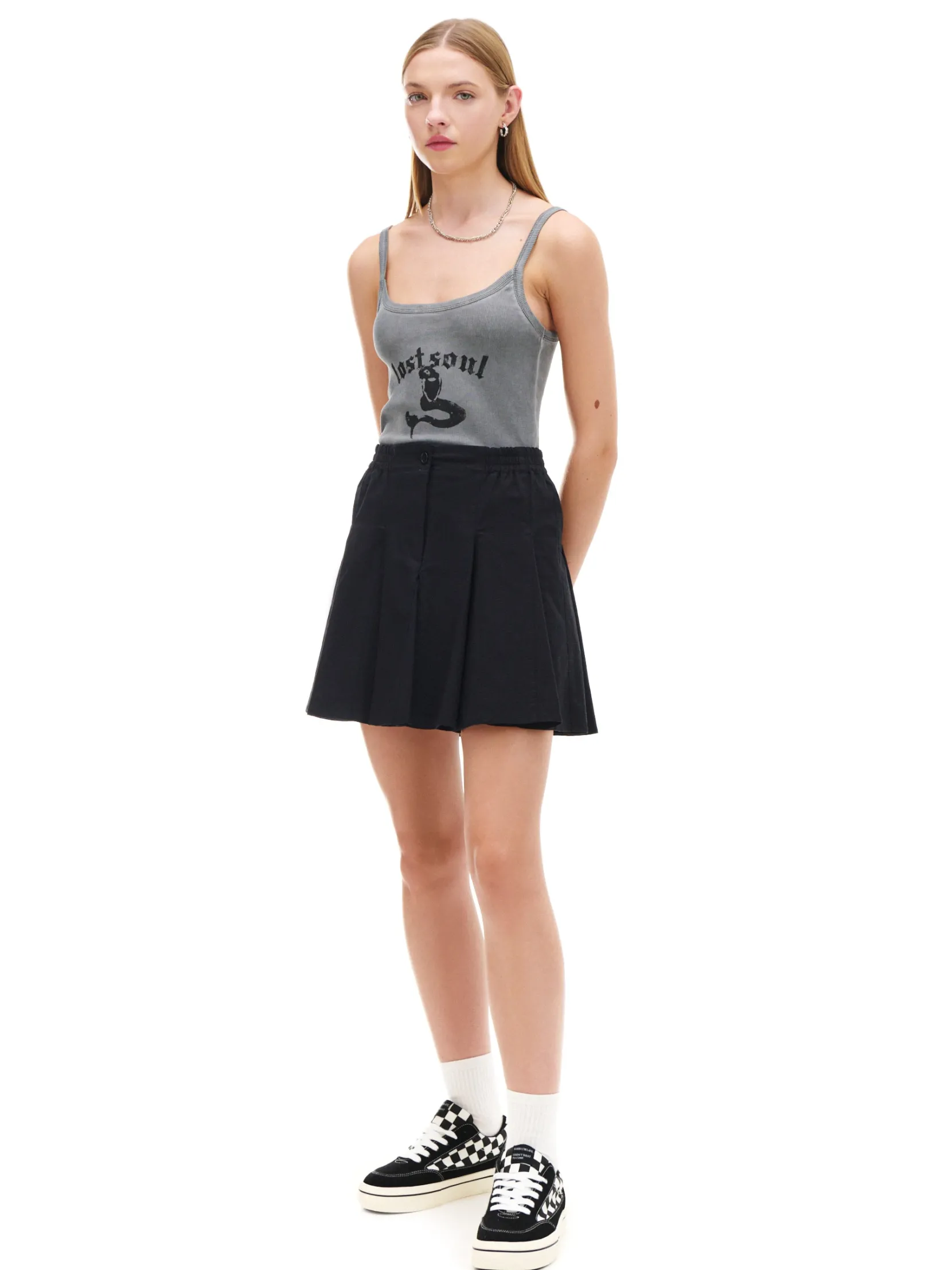 Clearance Czarna spódnica mini Spódnice