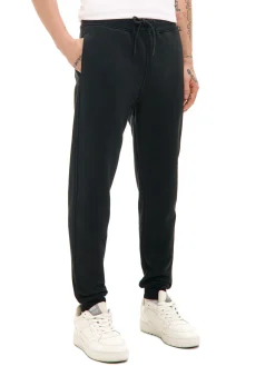 Hot Czarne dresowe joggery regular Spodnie|Sety