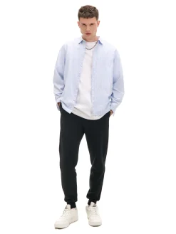 Hot Czarne dresowe joggery regular Spodnie|Sety