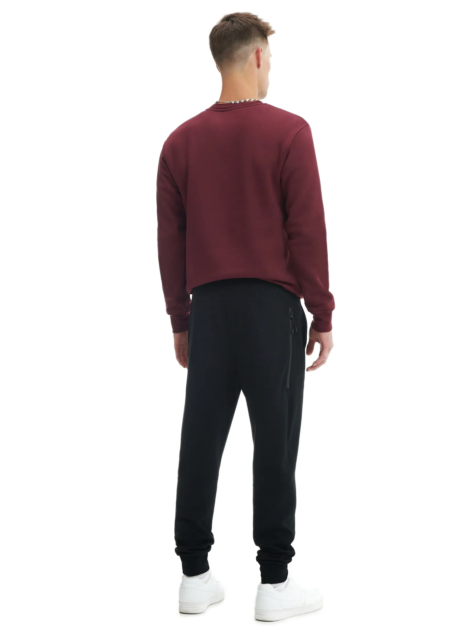 Best Czarne dresowe joggery regular Spodnie