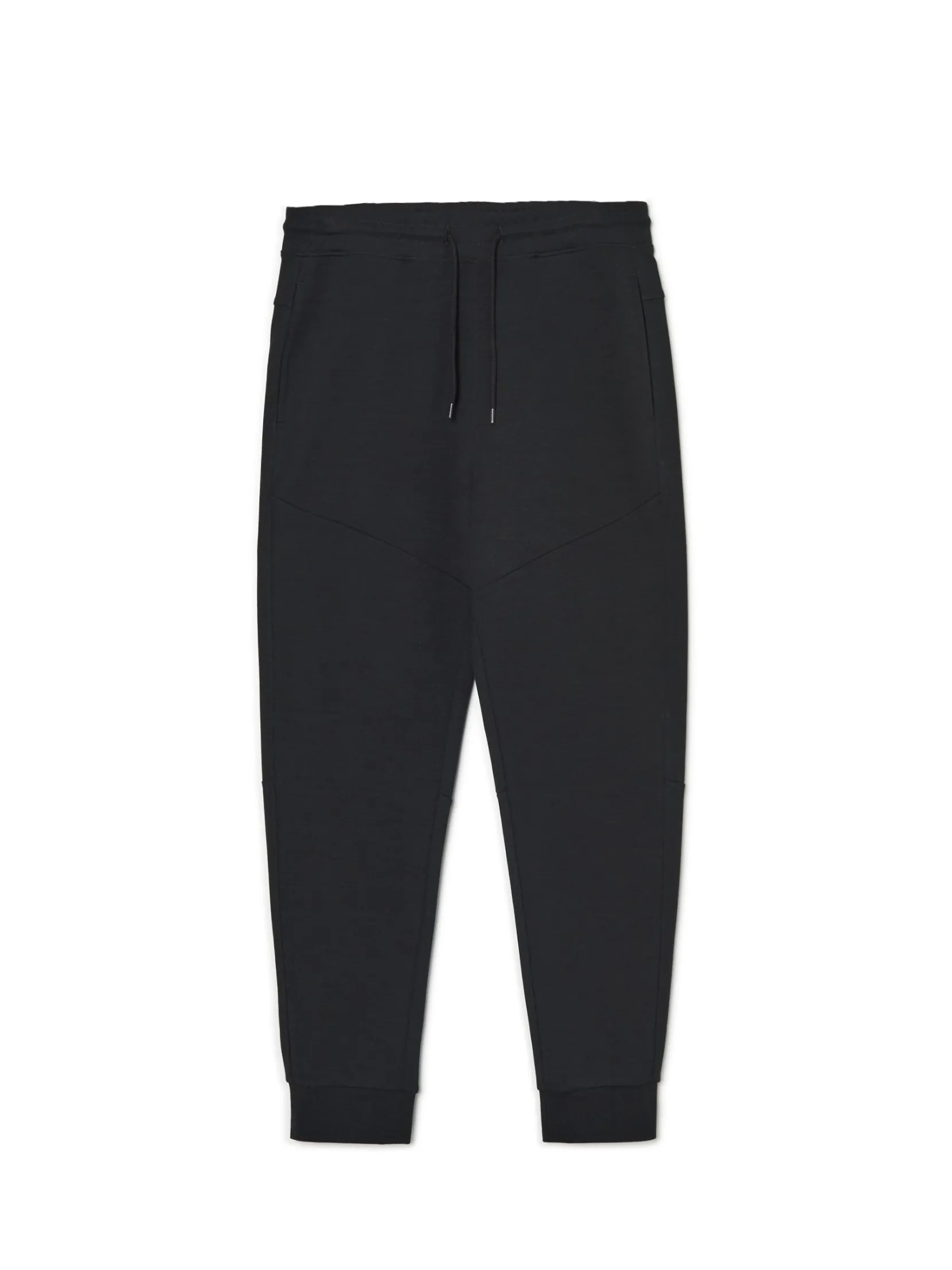 Best Czarne dresowe joggery regular Spodnie