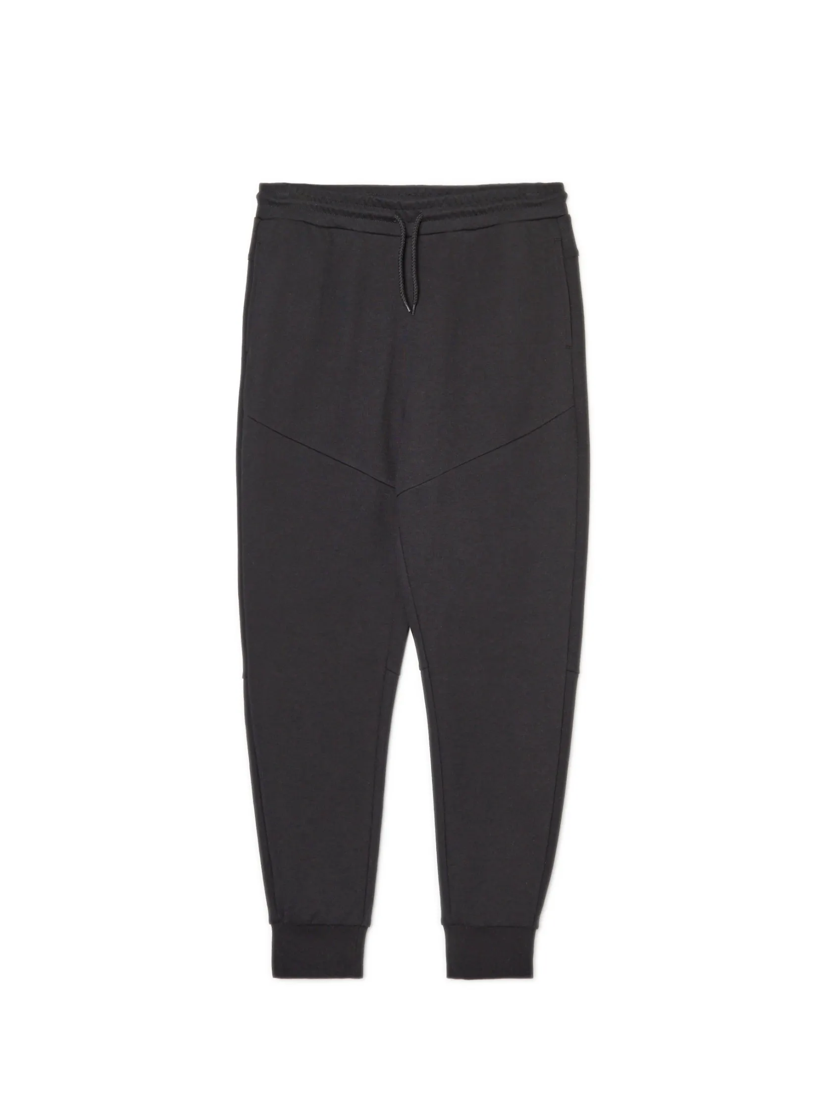 Hot Czarne dresowe joggery slim Spodnie