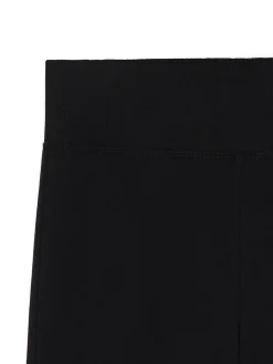 Discount Czarne dresy typu flare Spodnie