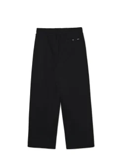 Hot Czarne dresy wide leg Spodnie