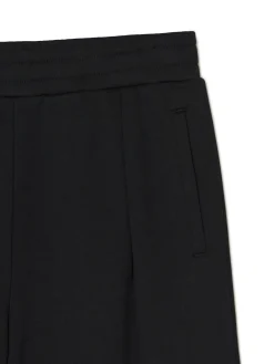 Hot Czarne dresy wide leg Spodnie