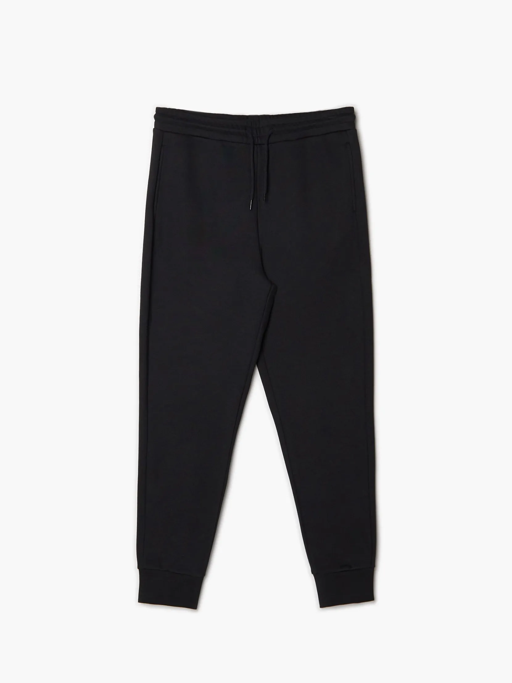 Best Czarne gładkie joggery regular Spodnie