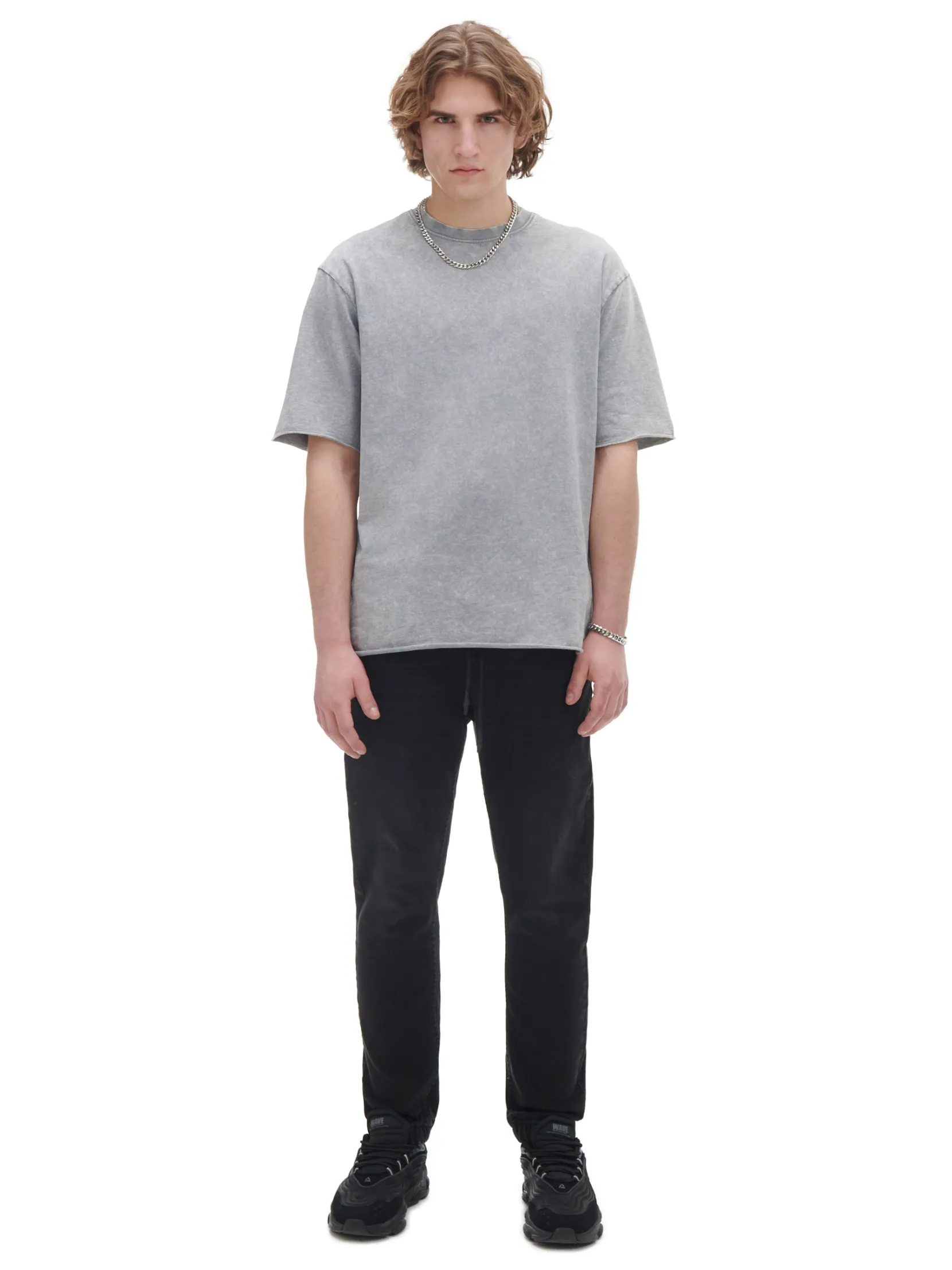 Fashion Czarne jeansowe joggery Jeansy
