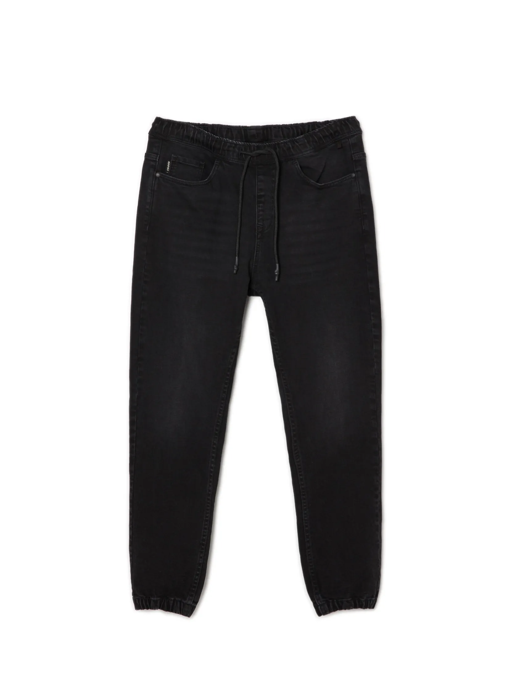 Fashion Czarne jeansowe joggery Jeansy