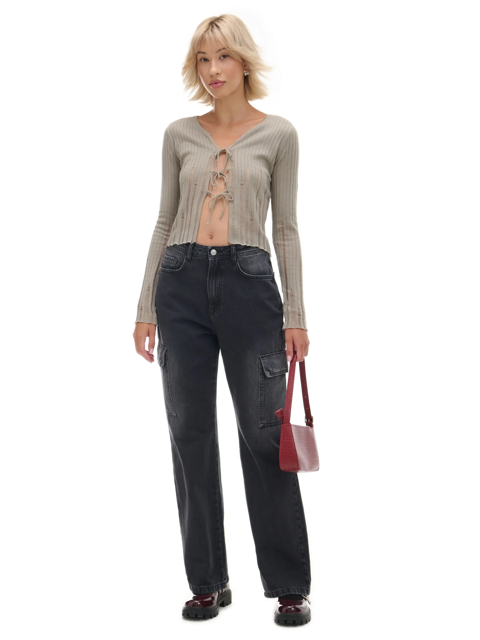 Discount Czarne jeansy baggy Jeansy