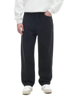 Discount Czarne jeansy baggy Jeansy|Baggy