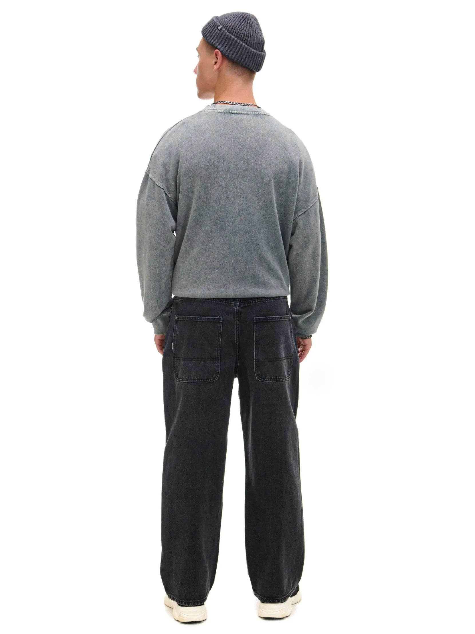 Best Czarne jeansy baggy Jeansy|Baggy
