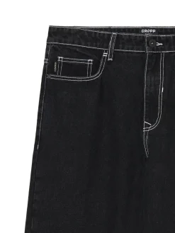 Discount Czarne jeansy baggy Jeansy|Baggy