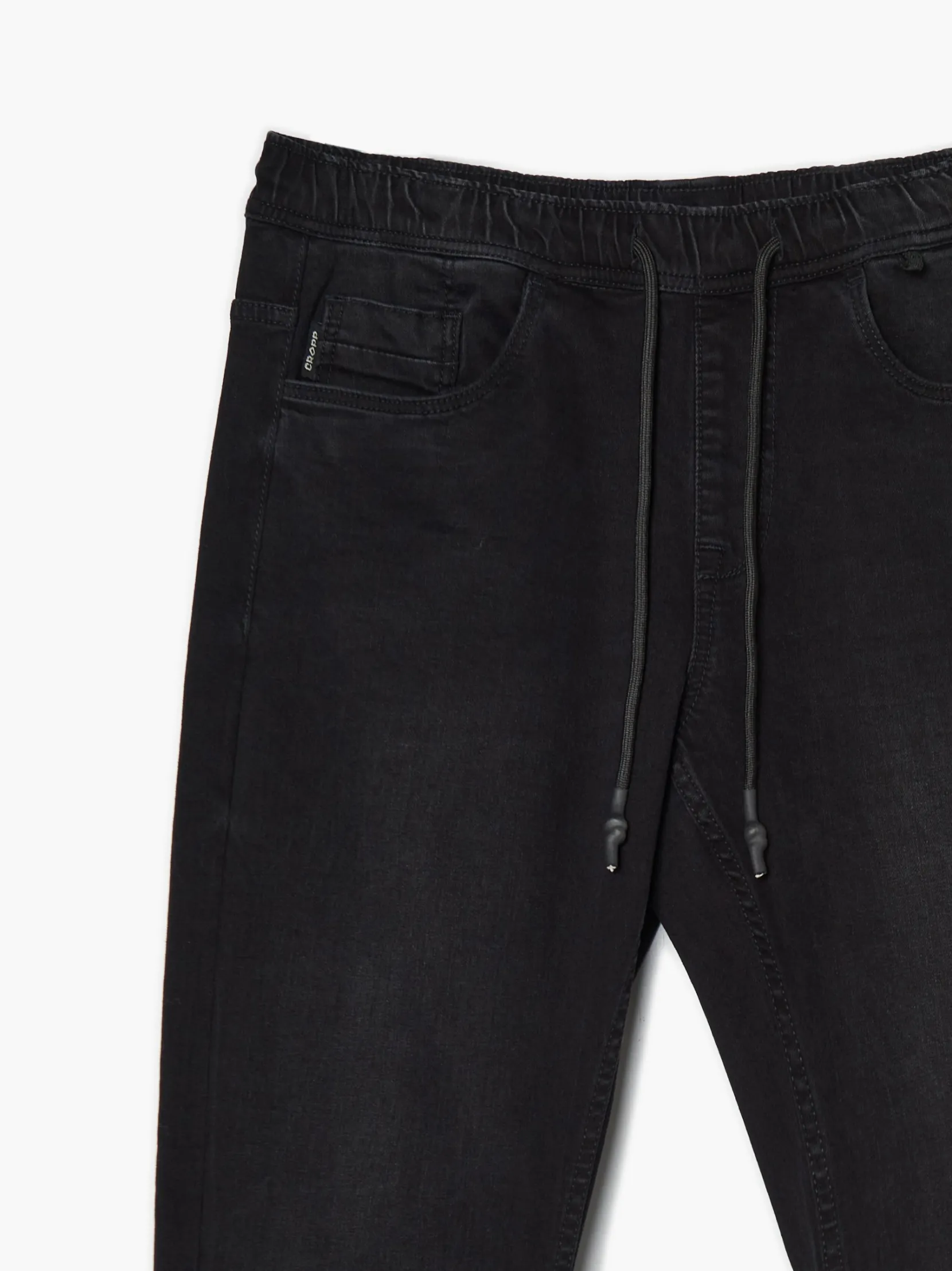 Sale Czarne jeansy jogger Jeansy