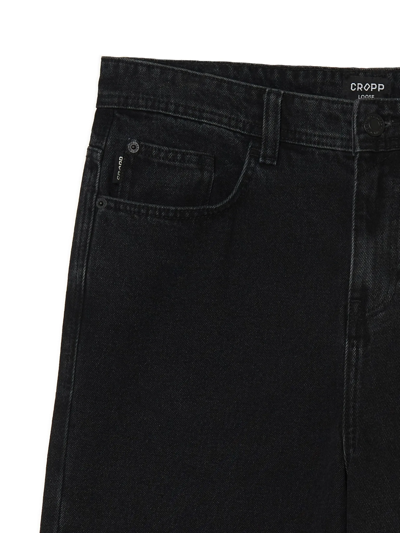 Clearance Czarne jeansy loose Jeansy