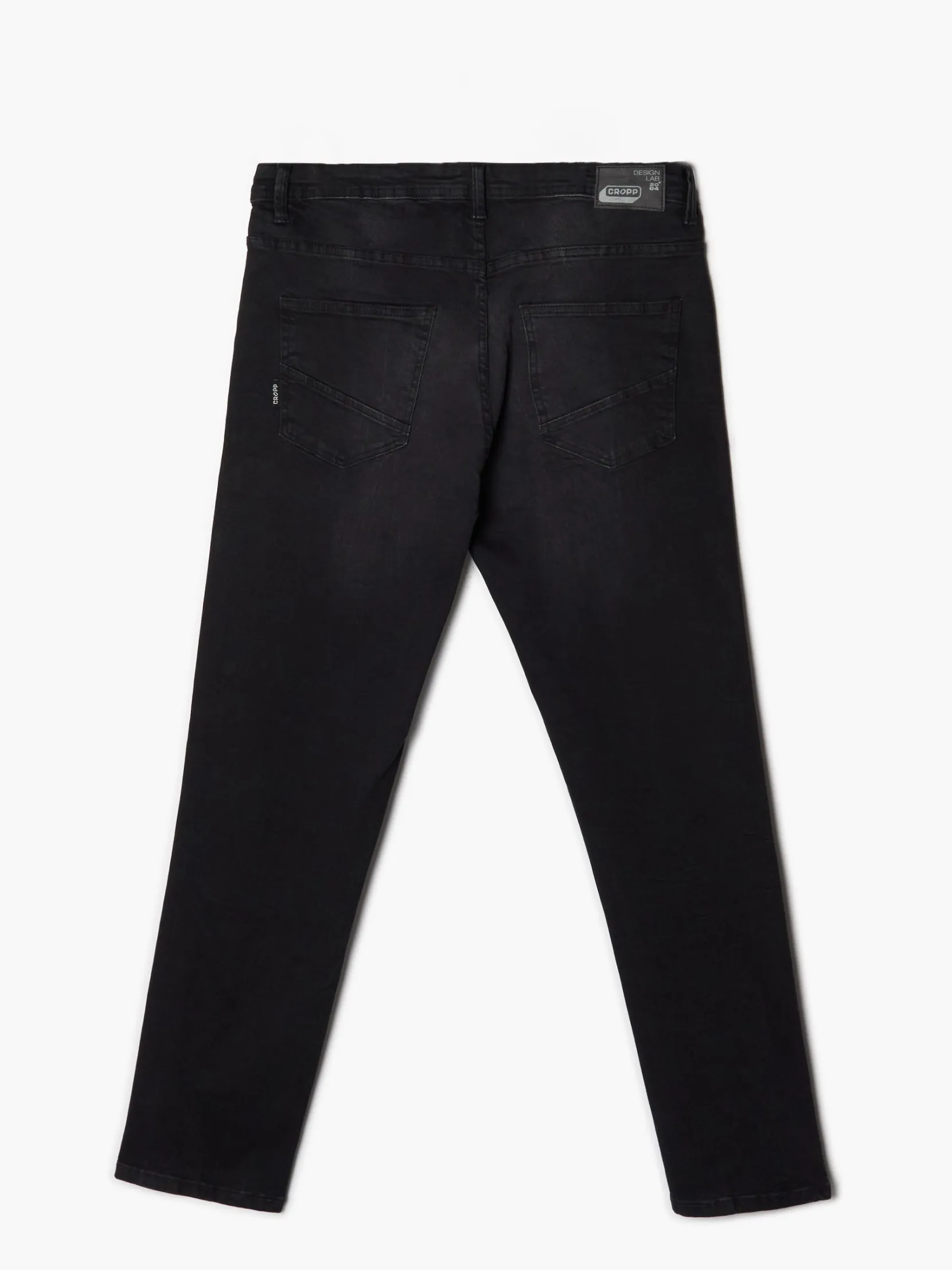 Fashion Czarne jeansy męskie slim Jeansy