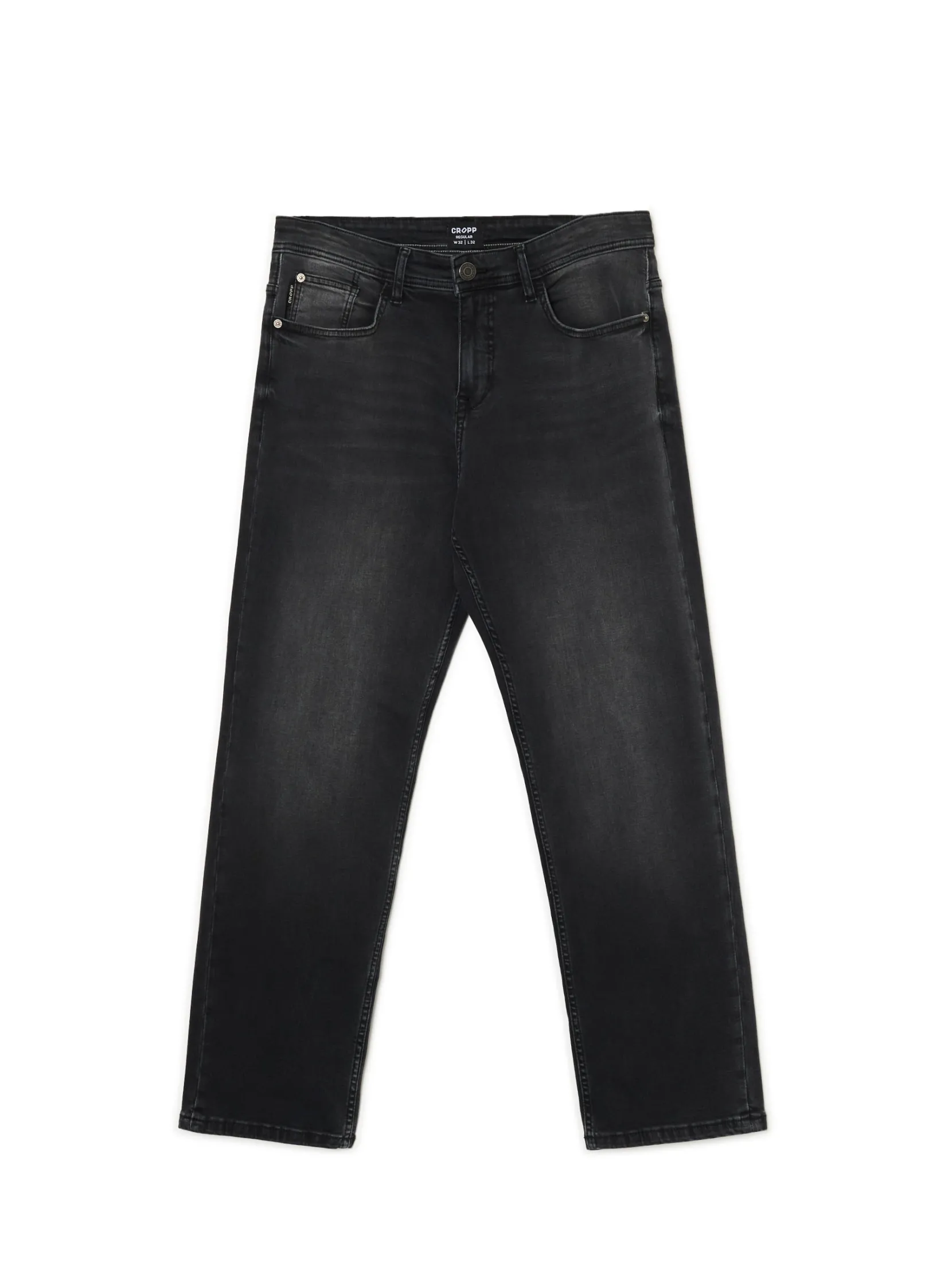 Sale Czarne jeansy regular Jeansy