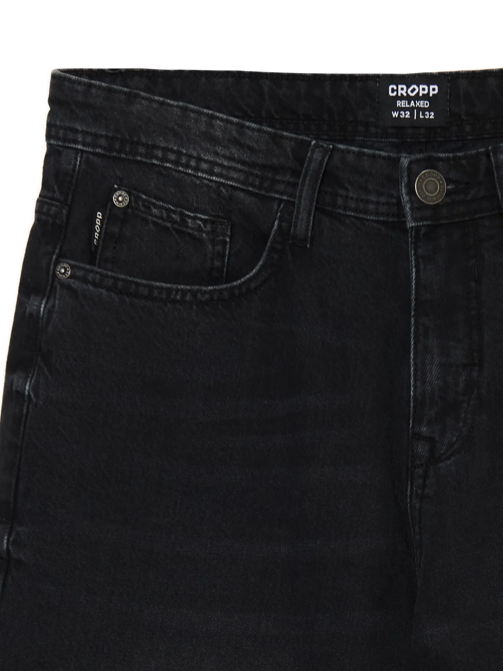 Discount Czarne jeansy relaxed Jeansy