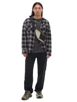 Outlet Czarne jeansy relaxed Jeansy